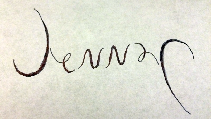 Ambigram Jenny