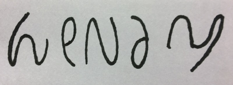 Ambigram Wendy